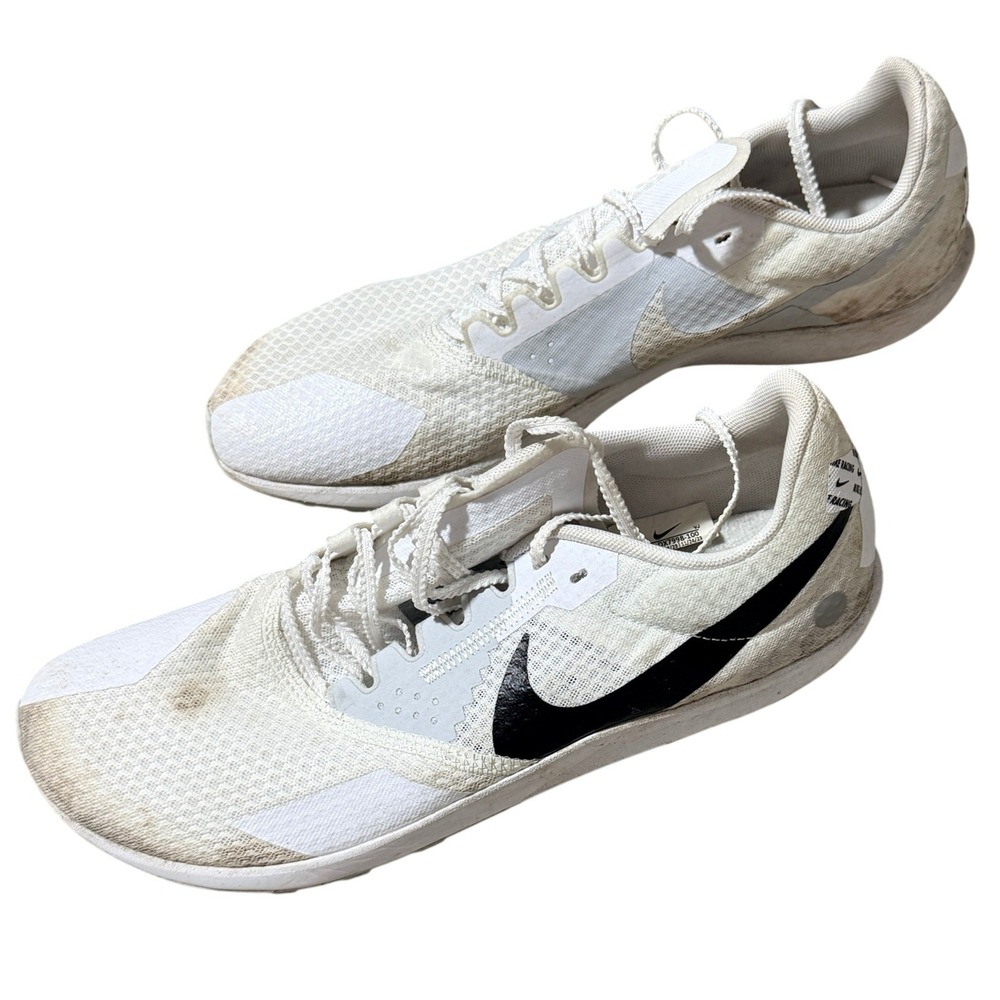 Nike Rival Waffle Track XC Racing Shoes White Black DX7998-100 Men's 10.5